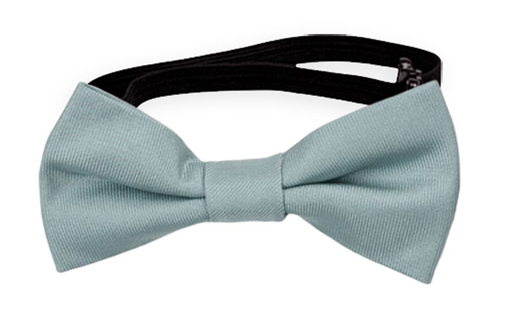 SOLID Greyed jade baby bow tie