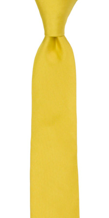 SOLID Lemon boy's tie medium