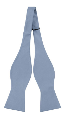 SOLID Light blue self-tie bow tie