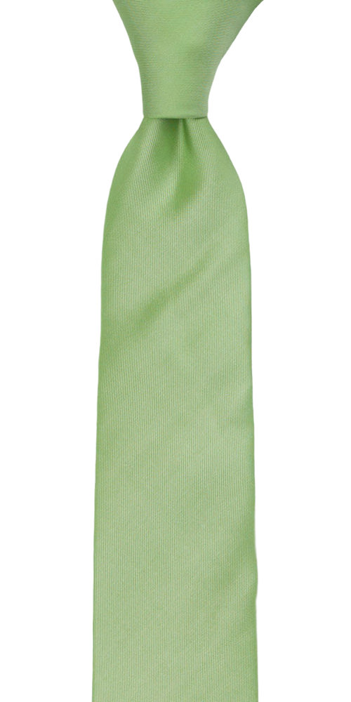 SOLID Light green boy's tie medium