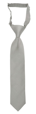 SOLID Light grey boys tie small pre-tied