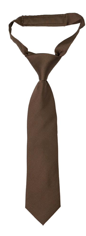 SOLID Light umber boys tie small pre-tied