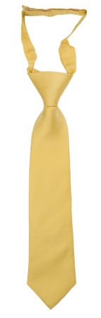 SOLID Light yellow boys tie small pre-tied