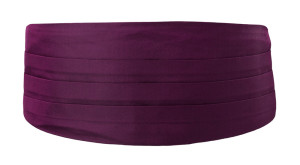 SOLID Magenta cummerbund