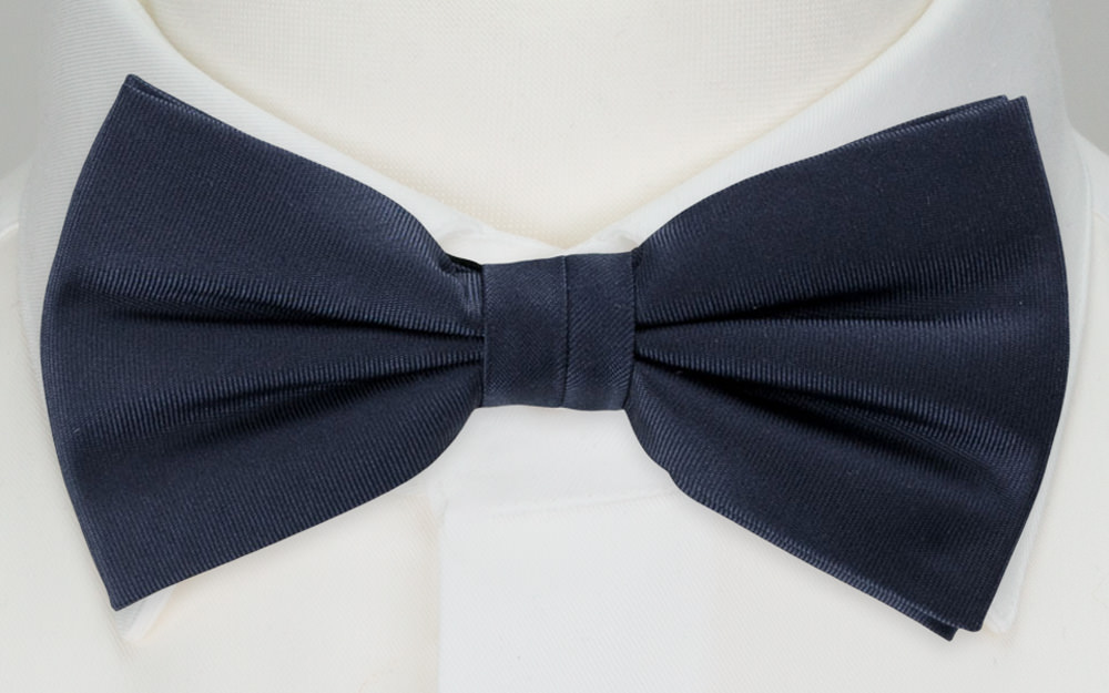 SOLID NAVY BLUE boy's bow tie