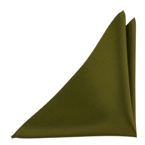 SOLID OLIVE pocket square