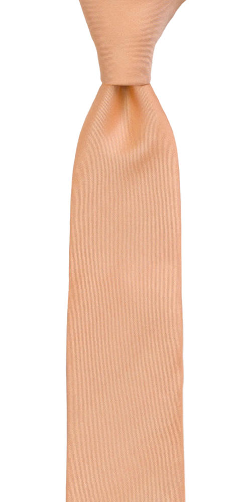 SOLID Peach boy's tie medium