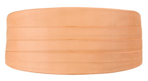 SOLID Peach cummerbund