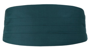 SOLID Petrol cummerbund