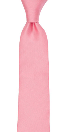 SOLID Pink boy's tie medium