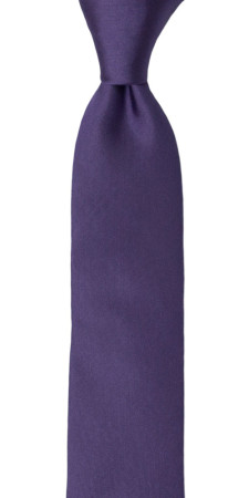 SOLID Purple boy's tie medium