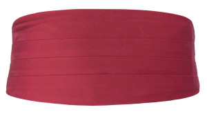 SOLID Raspberry cummerbund