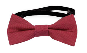 SOLID Raspberry baby bow tie