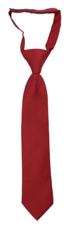 SOLID Red boys tie small pre-tied