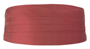 SOLID Rose cummerbund