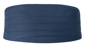 SOLID Steel blue cummerbund