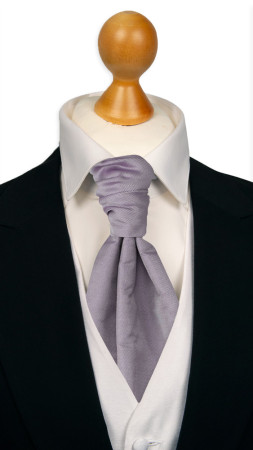 SOLID Violet pre-tied cravat