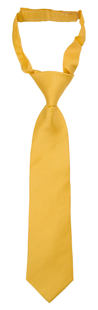 SOLID Yellow boys tie small pre-tied