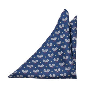 TIEBREAKER BLUE pocket square