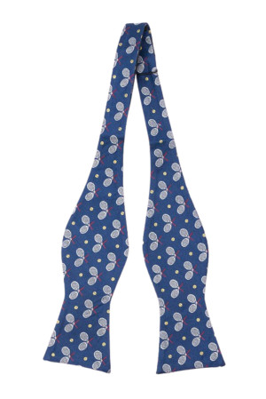 TIEBREAKER BLUE self-tie bow tie