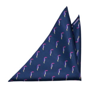 TOUCANNON BLUE pocket square