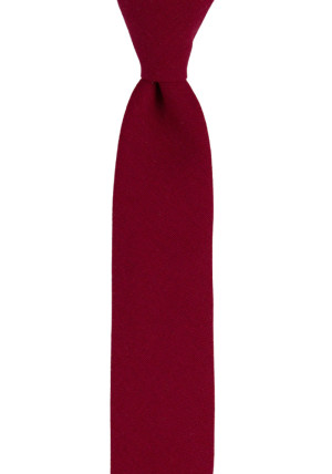 WISTFUL DARK RED skinny tie