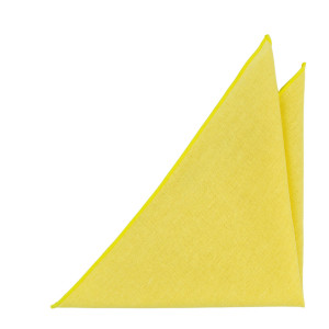 WISTFUL LIGHT YELLOW pocket square