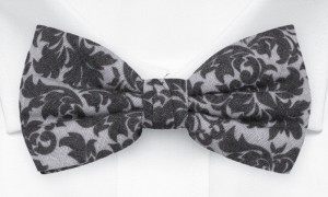 ZAMURAL GREY bow tie
