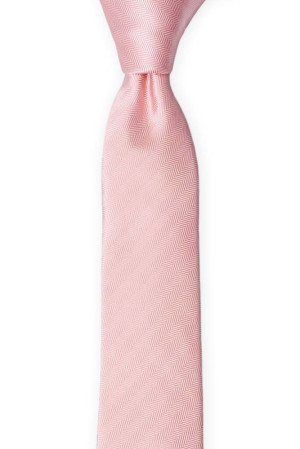 JAGGED Blush pink boy's tie medium