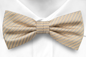 LYSNING BEIGE bow tie