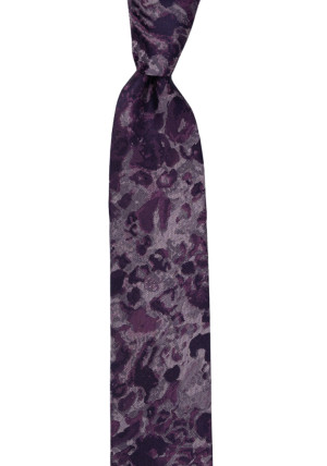 LOVEBOMBER AUBERGINE skinny tie