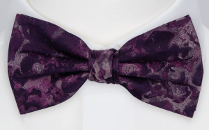 LOVEBOMBER AUBERGINE bow tie