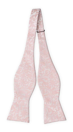 LOVEDELTA BLUSH PINK self-tie bow tie