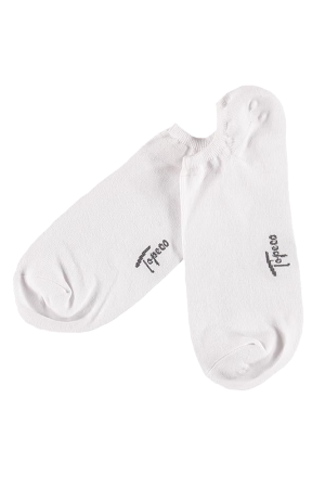 LOW CUT SNEAKERS WHITE socks