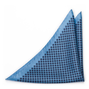 MEDAGLIONI LIGHT BLUE pocket square