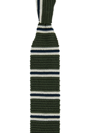 MESHED GREEN skinny tie