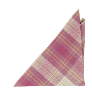 MONOGAMY PINK pocket square