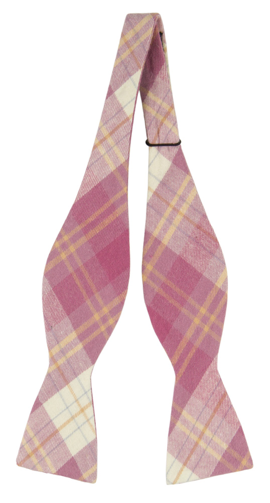 MONOGAMY PINK self-tie bow tie