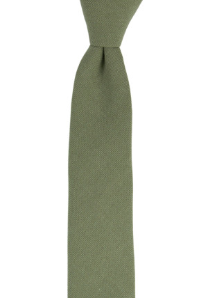 MOREAMORE LAUREL GREEN skinny tie