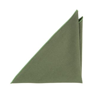 MOREAMORE LAUREL GREEN pocket square