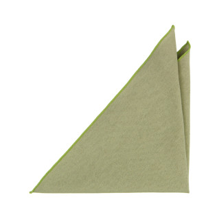 MOREAMORE SAGE GREEN pocket square