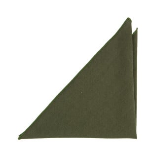 MOREAMORE SEAWEED GREEN pocket square