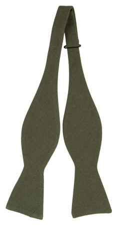 MOREAMORE SEAWEED GREEN self-tie bow tie