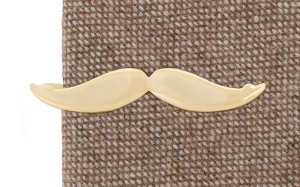 Mustache Gold tie bar