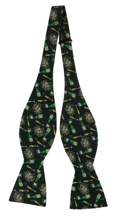 NEWRESOLUTIONS BLACK self-tie bow tie