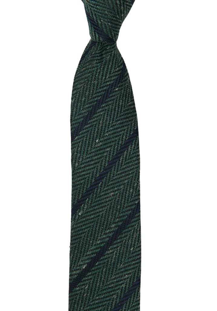 NOPROBLEM FOREST GREEN skinny tie