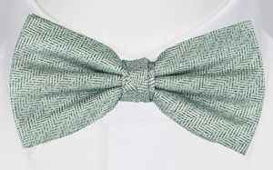 Nuptials DUSTY GREEN bow tie
