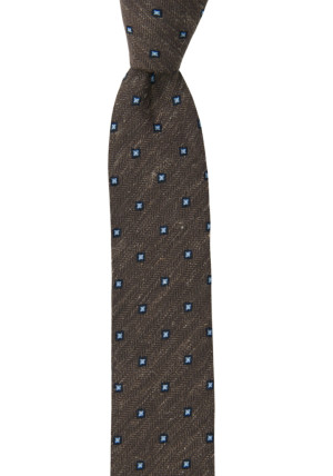 ONMYWAY BROWN skinny tie