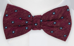 ONMYWAY DARK RED bow tie