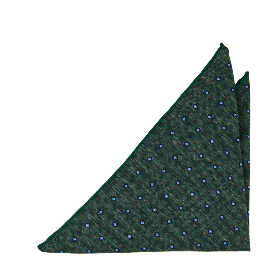 ONMYWAY GREEN pocket square